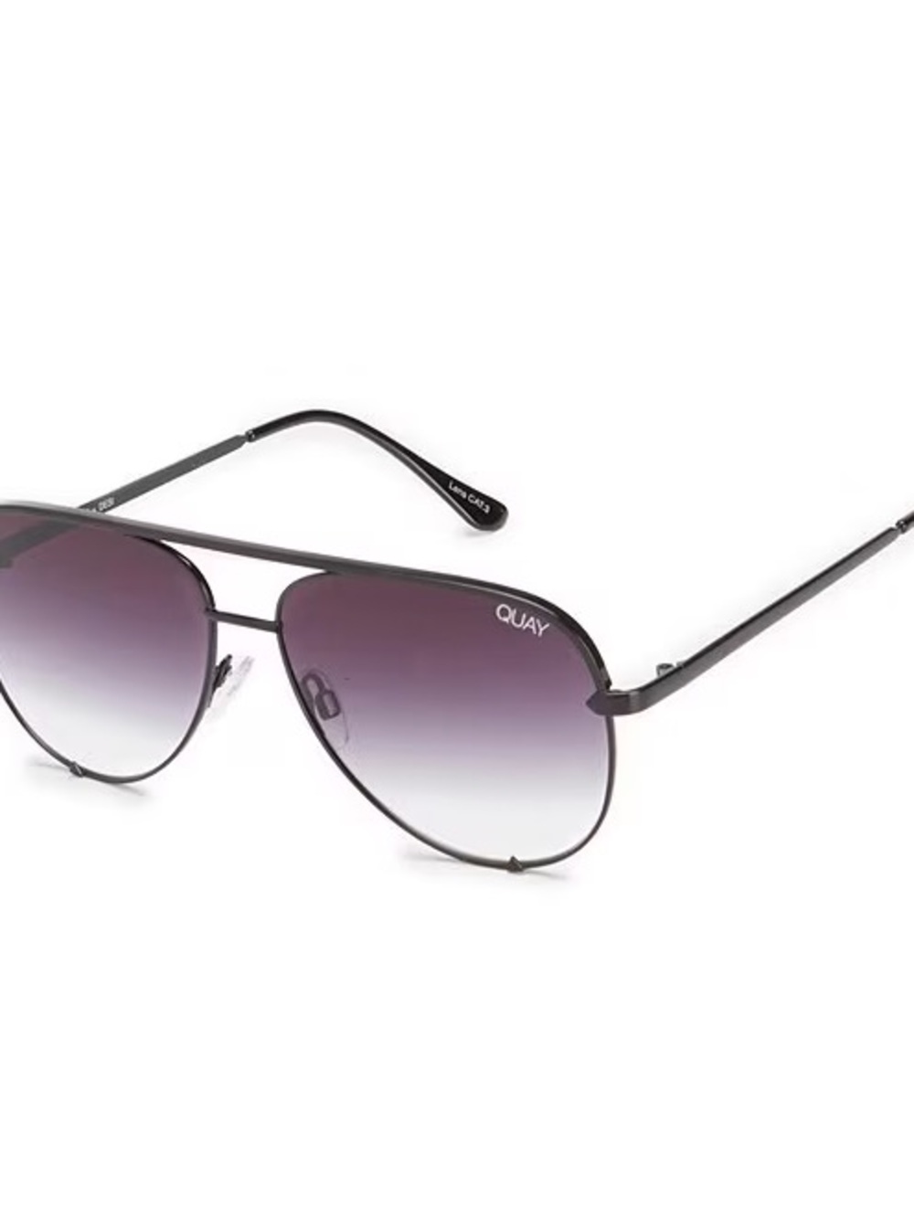Quay Australia x Desi Perkins High Key Mini Black fade Gradient Sunglasses - Picture 3 of 4